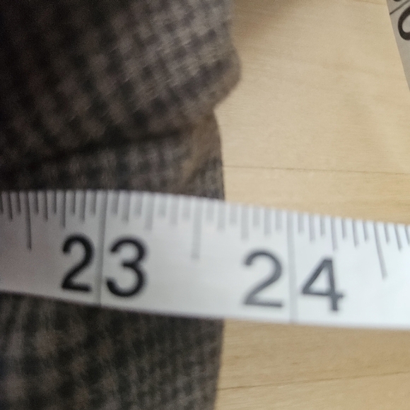 Vintage Yves Saint Laurent Wool Men's Blazer Jacket Brown/Blue Size 47R - Picture 9 of 13